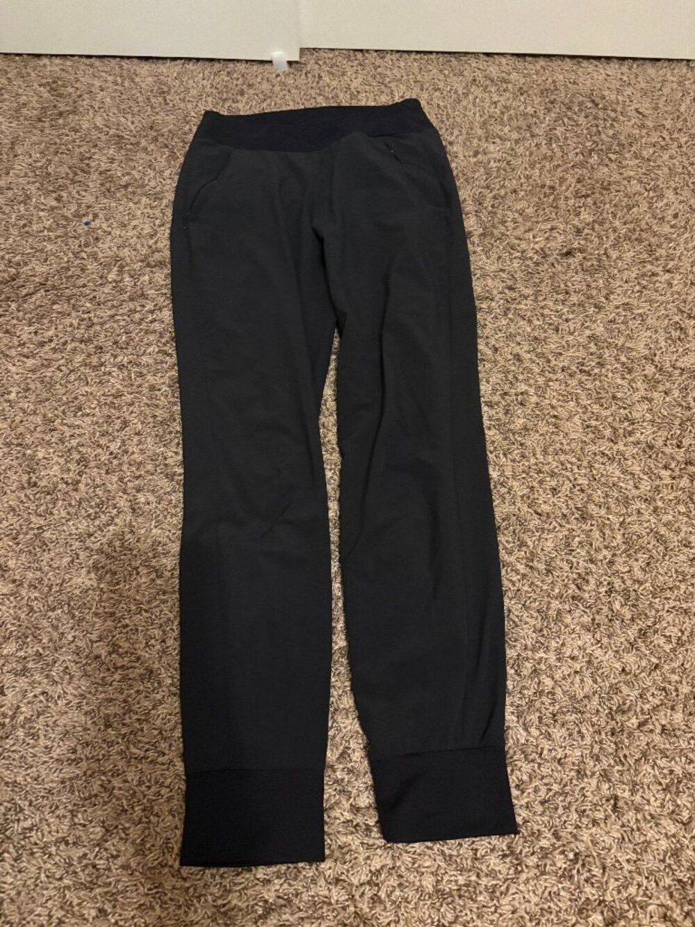 Athleta Soho Jogger Activewear Pants 4T 4 Tall Black Pockets Elastic Waist